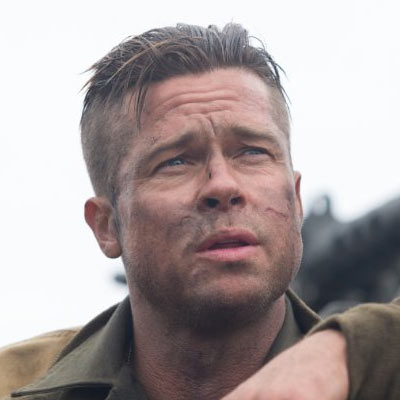 Brad Pitt Fury Hairstyle 2015 – Latest Men Hairstyles 